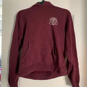 Burgundy Obey Hoodie